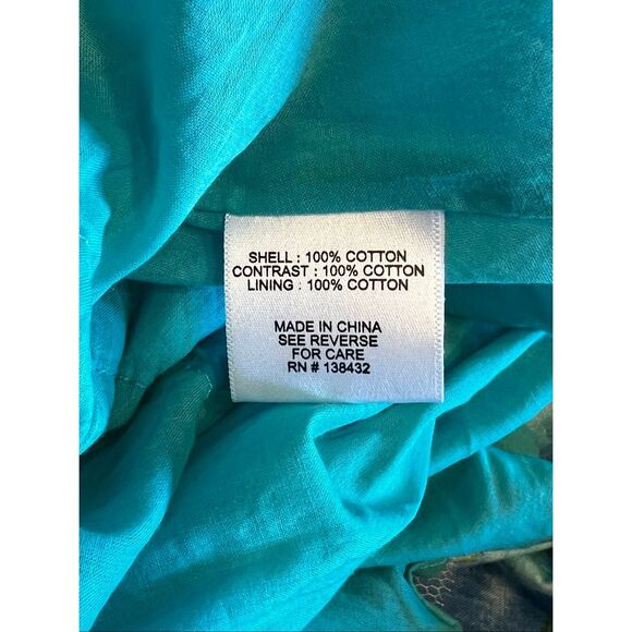 Modcloth XL Dress Floral Striped Boho Lilypad sleeveless twofer blue black - Picture 7 of 7